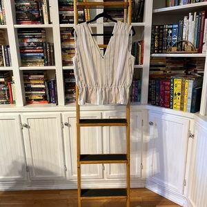 Banana Republic Striped Shoulder Tie Crop